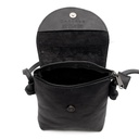 Simple Elegance (small) Sling Bag | black leather inside