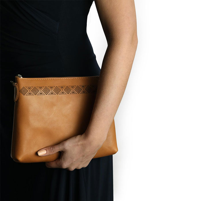 African Essence (medium) Sling Bag | toffee brown leather