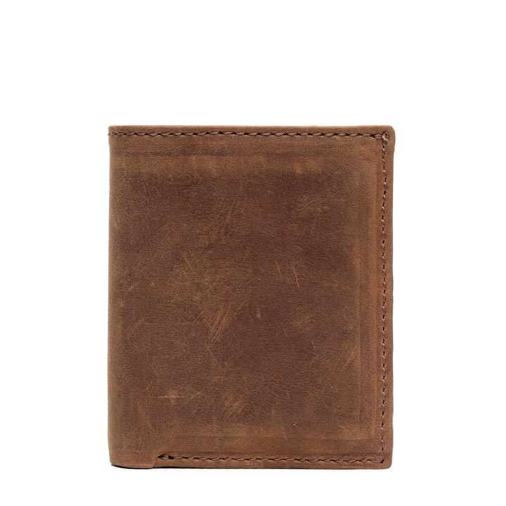 Men’s Bifold Card Wallet | Walnut Brown Leather