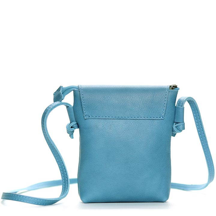 Simple Elegance (small) Sling Bag | sky blue leather