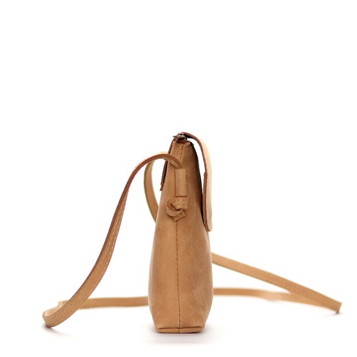 Simple Elegance (small) Sling Bag | tan brown leather