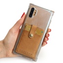 Stick On Phone Card Holder | genuine leather