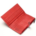 Large Slim Ladies Leather Wallet (17 card slots) | red