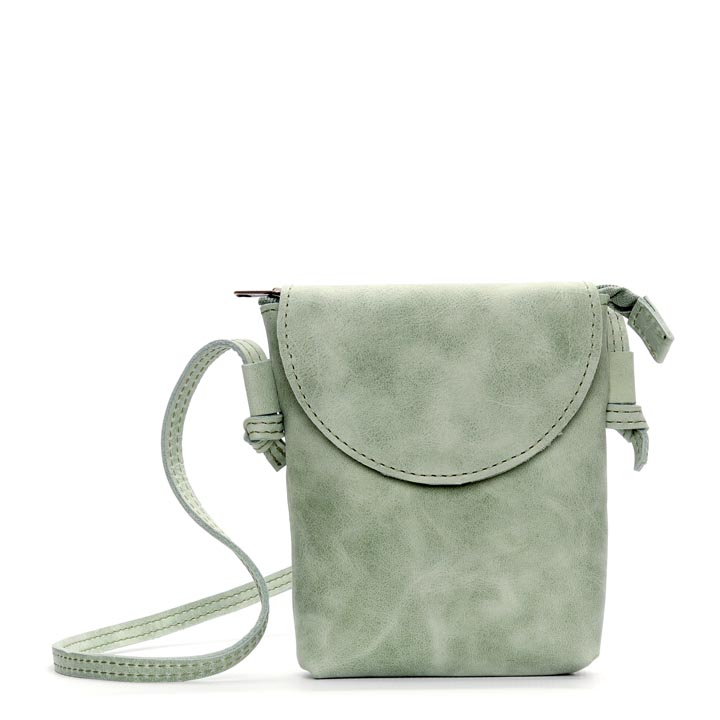 Simple Elegance (small) Sling Bag | mint green leather